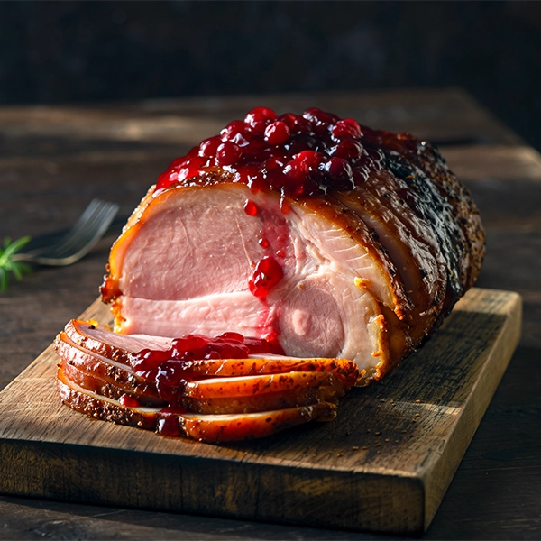 Ham with Cranberry Glaze